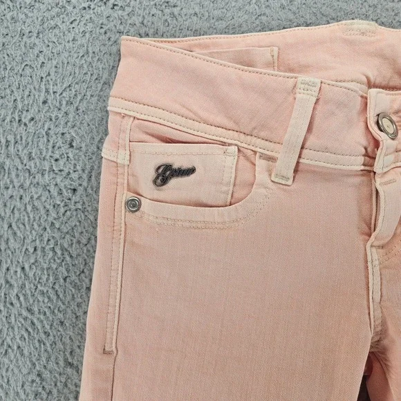 G-Star Jeans Women's Size 24W Orange Pastel Color Zip Fly Skinny 25x32 - Picture 2 of 16